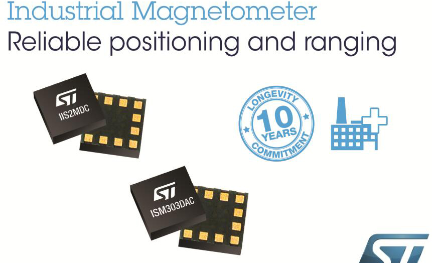 意法半导体推出可用于智能电表的磁强计和电子罗盘新品